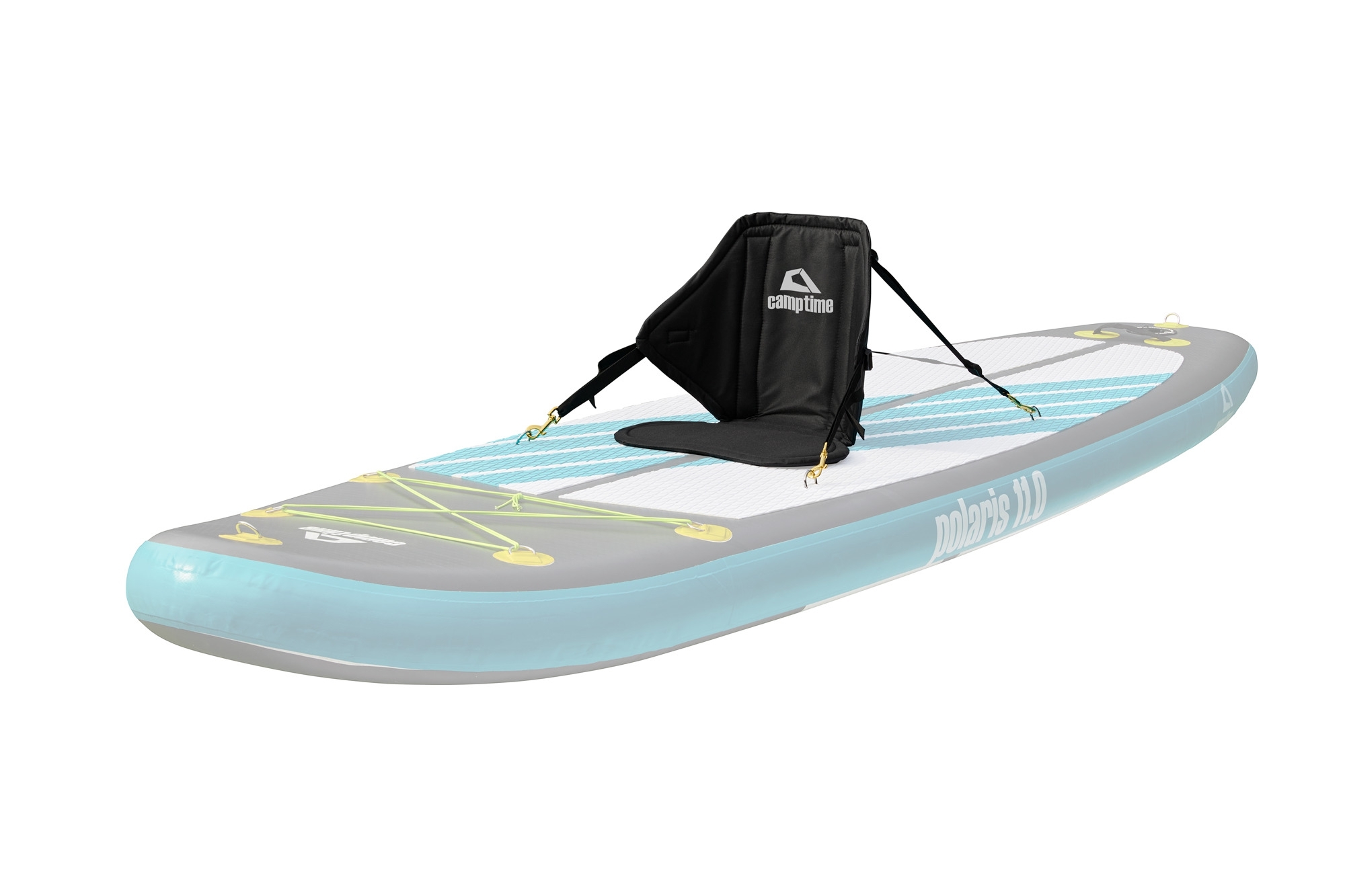 Camptime Polaris 11.0 SUP Set aufblasbares Stand Up Paddling-Board inkl. Paddel und Luftpumpe