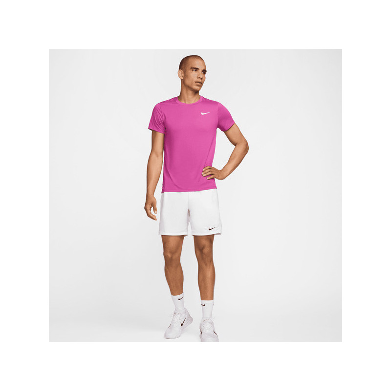 Tee-shirt tennis Nike Court Slam US Open rose