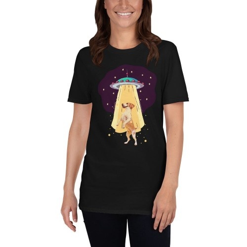 Camiseta feminina Mascochula, personalizada com o sequestro do seu animal de estimação preto.