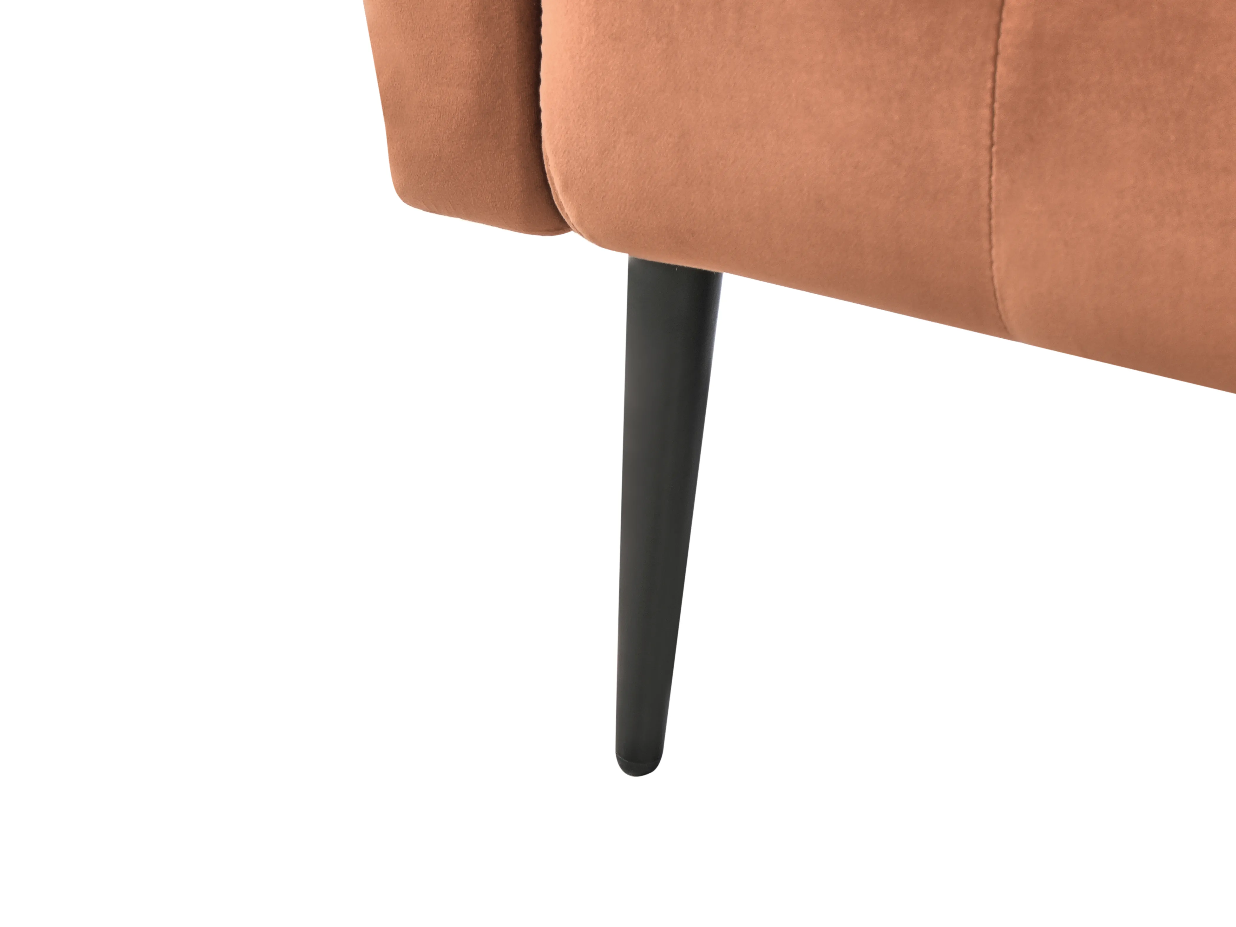 Chaise longue NANTILLY Fluweel Goudbruin