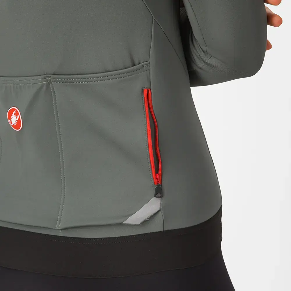 Castelli Fly Fietsshirt Lange Mouwen Grijs Dames