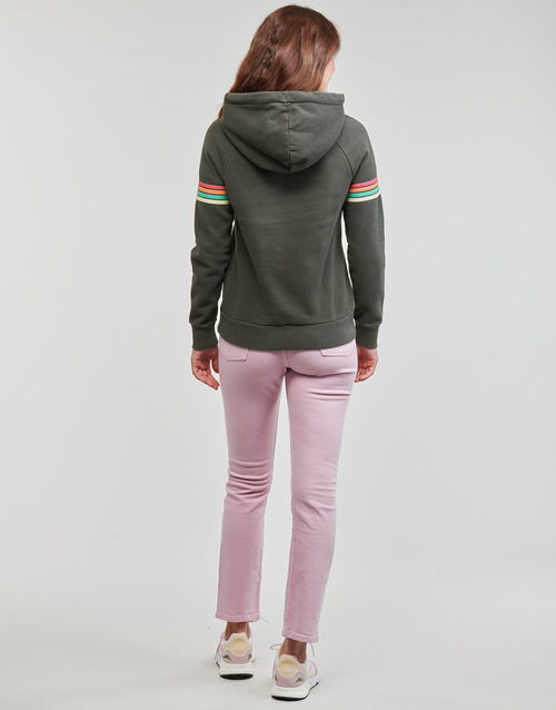 Superdry - RAINBOW STRIPE LOGO HOODIE - Noir / Multicolore