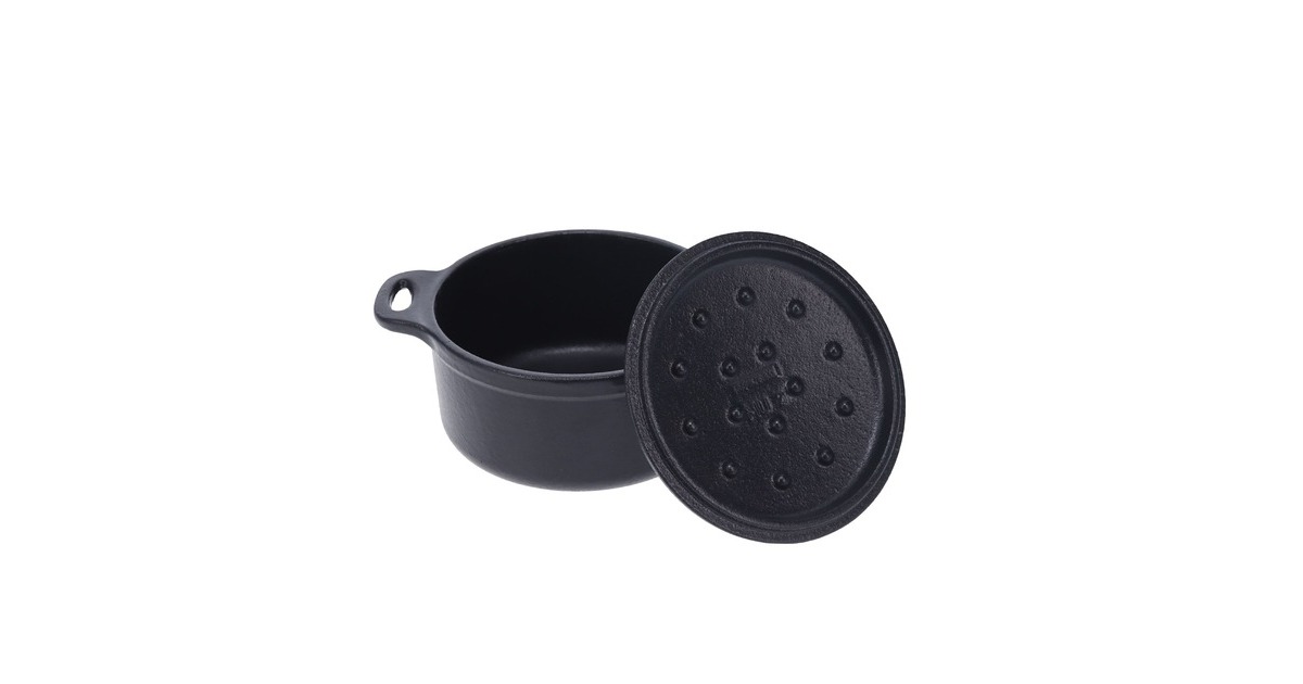 VictoriaMini Cocotte 0,22 liter, Enameled bak-/braadpan  (Zwart)