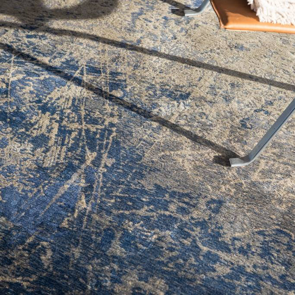 Louis de Poortere Mad Men Vloerkleed 140 x 200 cm - Abyss Blue