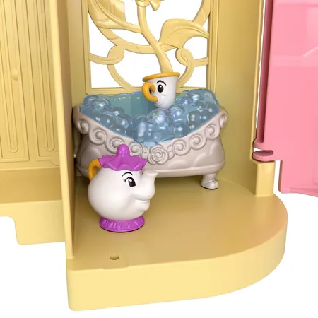 Mattel Disney Princess-Spielzeug, Belles Stapelschloss SIOC
