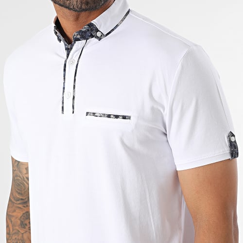 Polo Manches Courtes Blanc