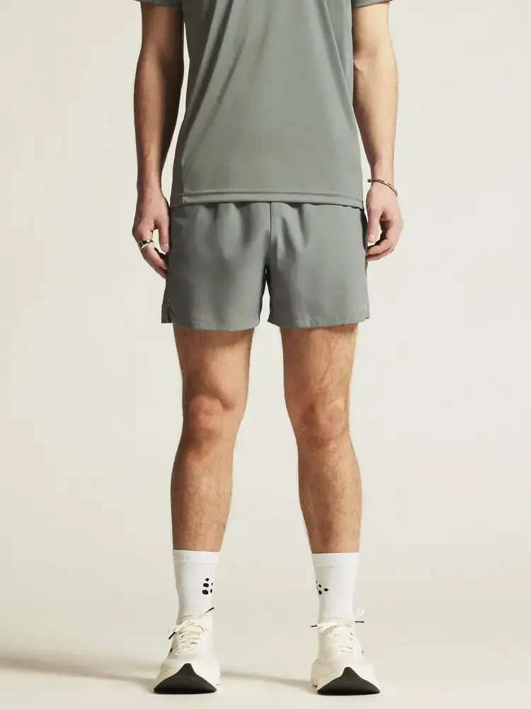 Craft CORE Essence 2 Hardloopbroek Kort Grijs/Groen Dames