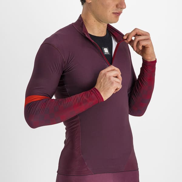 T-shirt ski de fond SPORTFUL SQUADRA JERSEY RED WINE/RED RUMBA