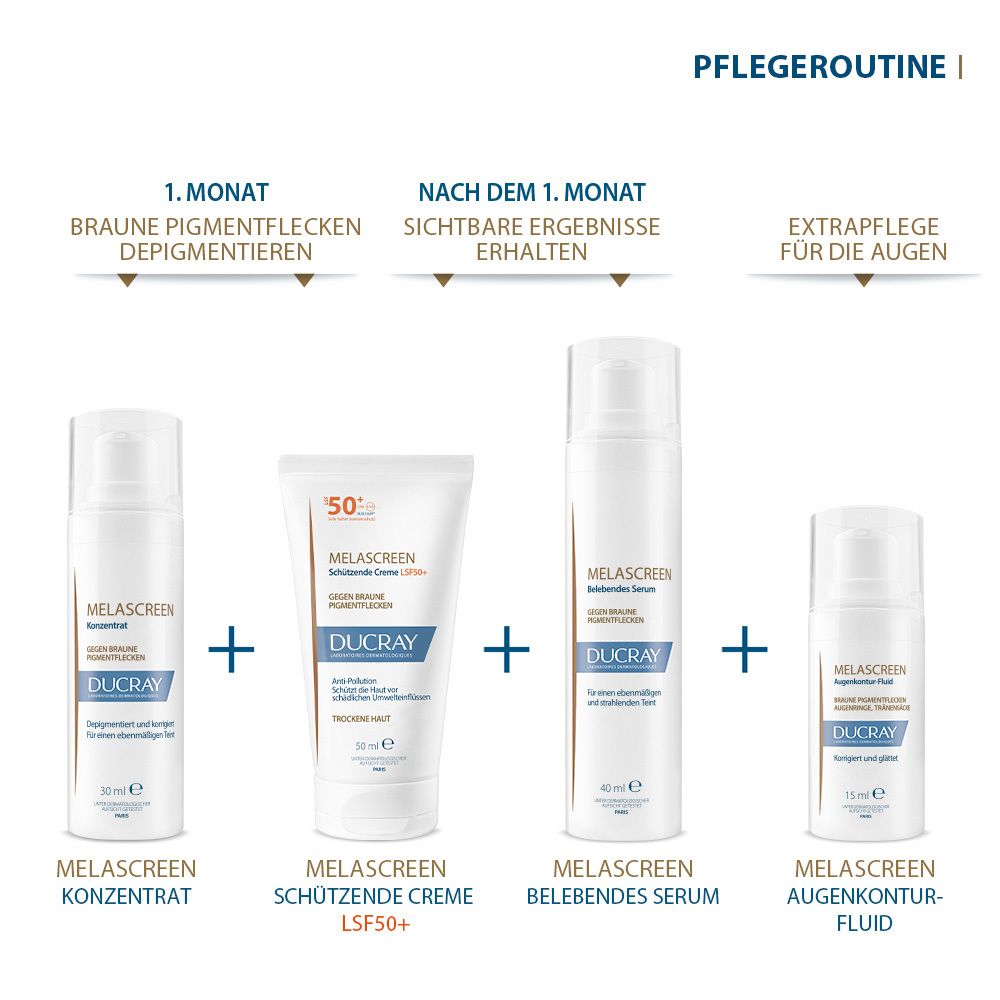 DUCRAY MELASCREEN Schützende Creme LSF50+ - gegen Pigmentflecke