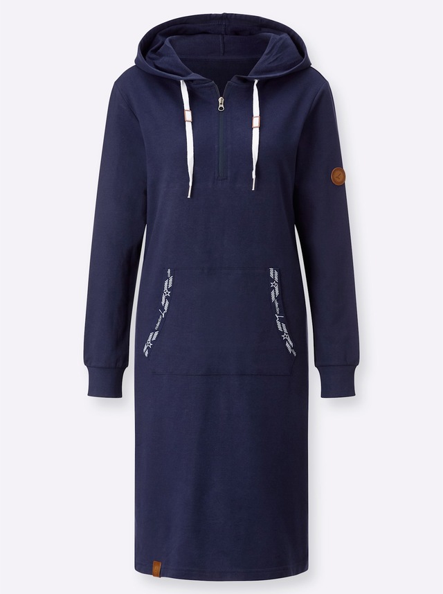Casual Looks Sweatkleid »Sweatkleid« aufgesetzte Taschen