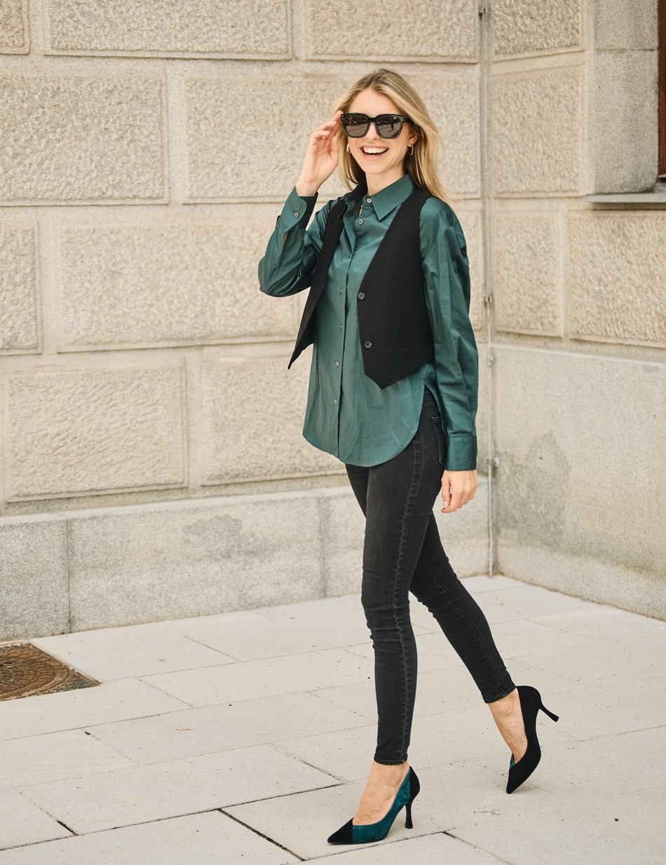 Veloursleder Pumps