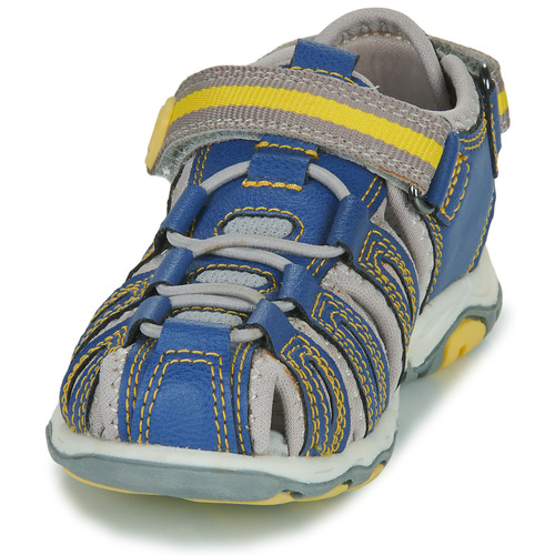 Kickers - KAWA - Bleu / Jaune