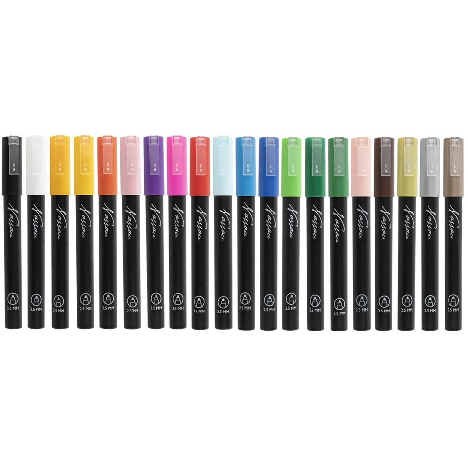 Nassau acryl markerset 20-delig