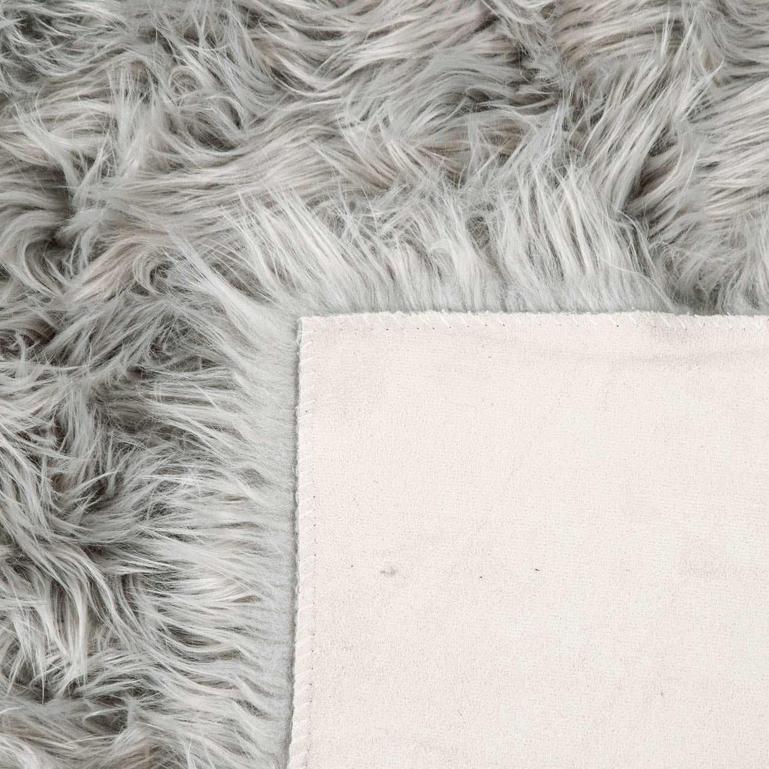 Paco Home Fellteppich »Playa 960« herzförmig 64 mm Höhe Kunstfell, Flokati-Optik, Hochflor, weich und flauschig, Uni-Farben