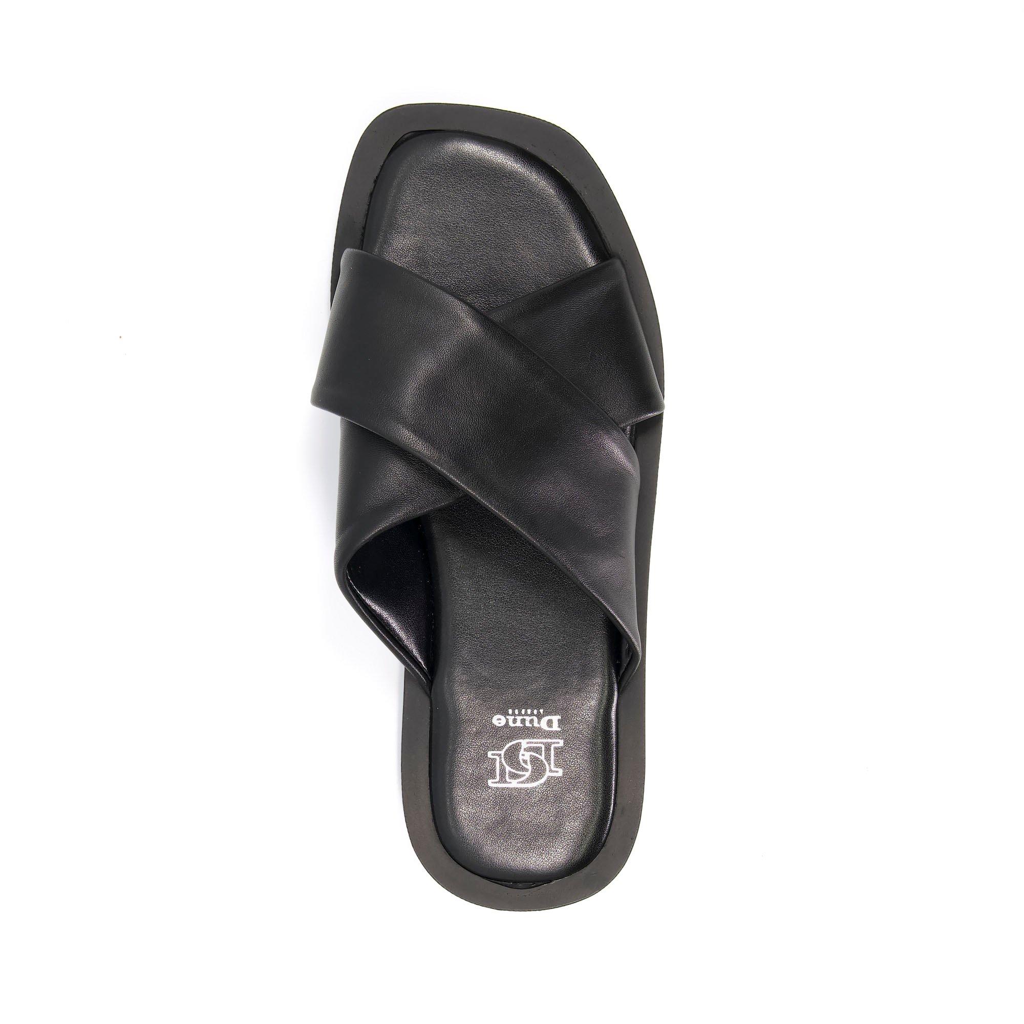 Dune London Licorice Slide Sandals