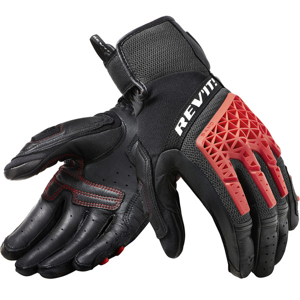 Rev'it - Gants Sand 4 Noir / Rouge
