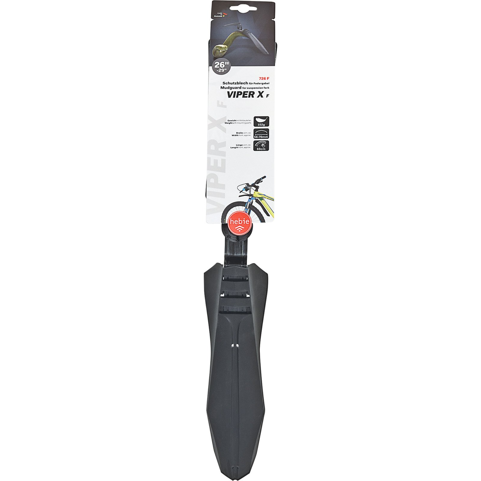 VR-Steckblech Hebie MTB Viper XF 26-schw