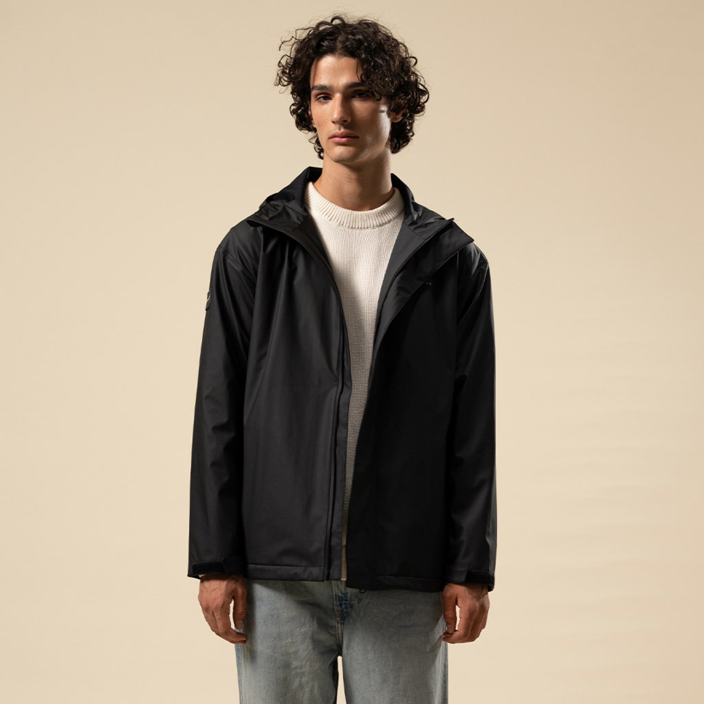 Everyday Rain Jacket Short Midnight Black