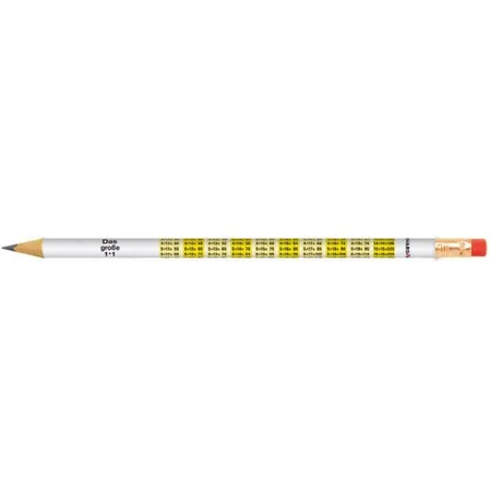 Eberhard Faber Bleistift rund mit Gummitip 1x1, sortiert