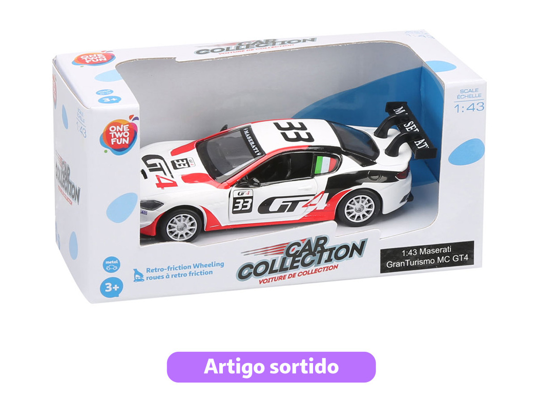 CARRO DE CORRIDA ONE TWO FUN MODELOS SORTIDOS