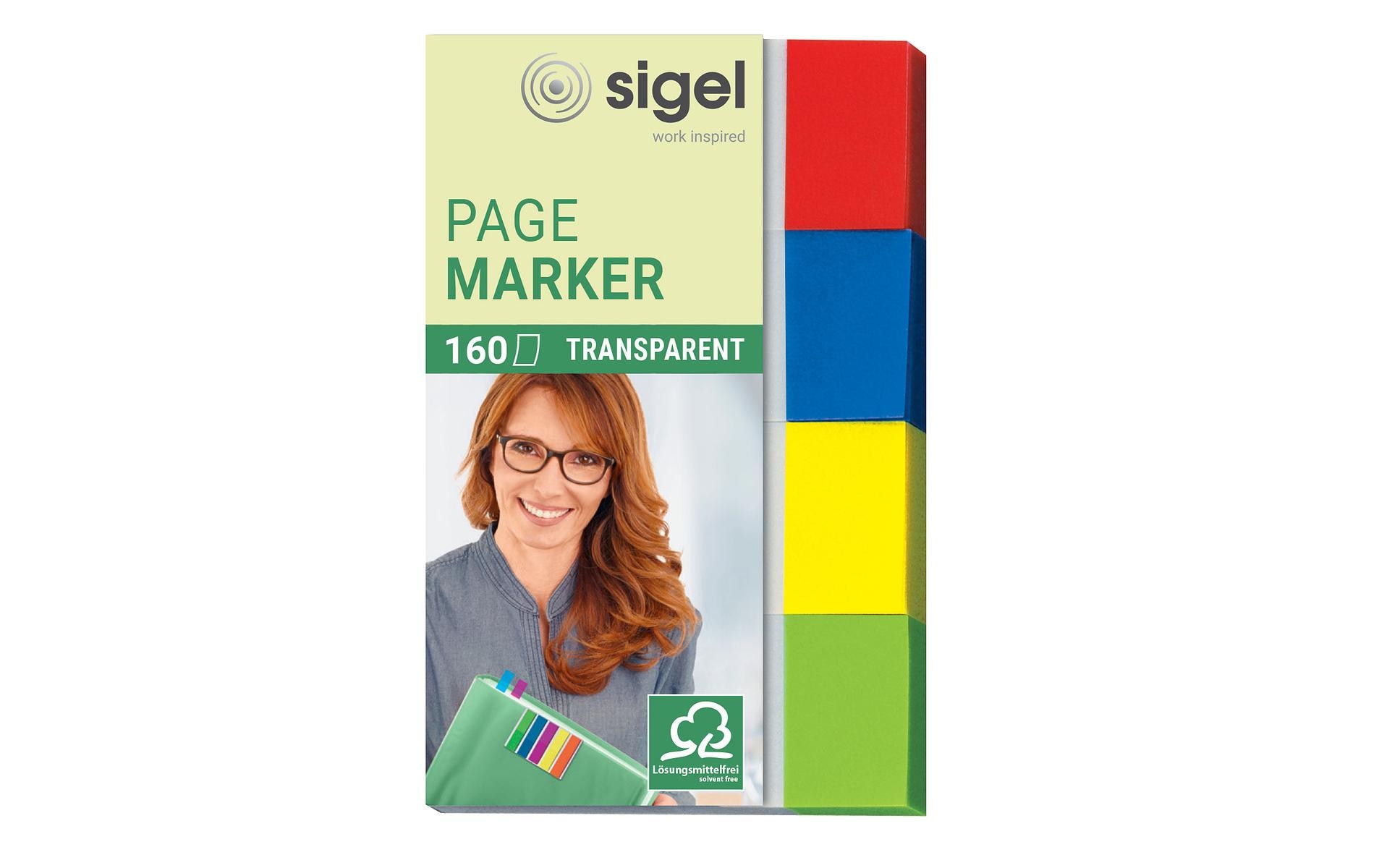 Page Marker Transparent 160 Stück, MehrfarbigHaftstreifen perfekt als Helfer im Büroalltag