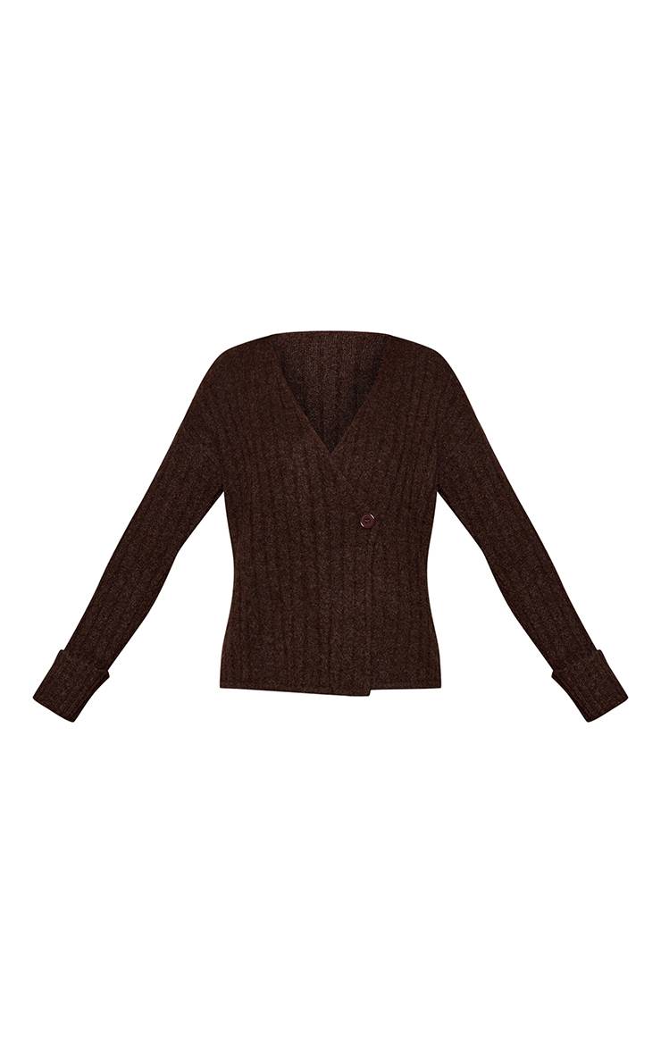 Chocolat Cardigan En Maille À Revers