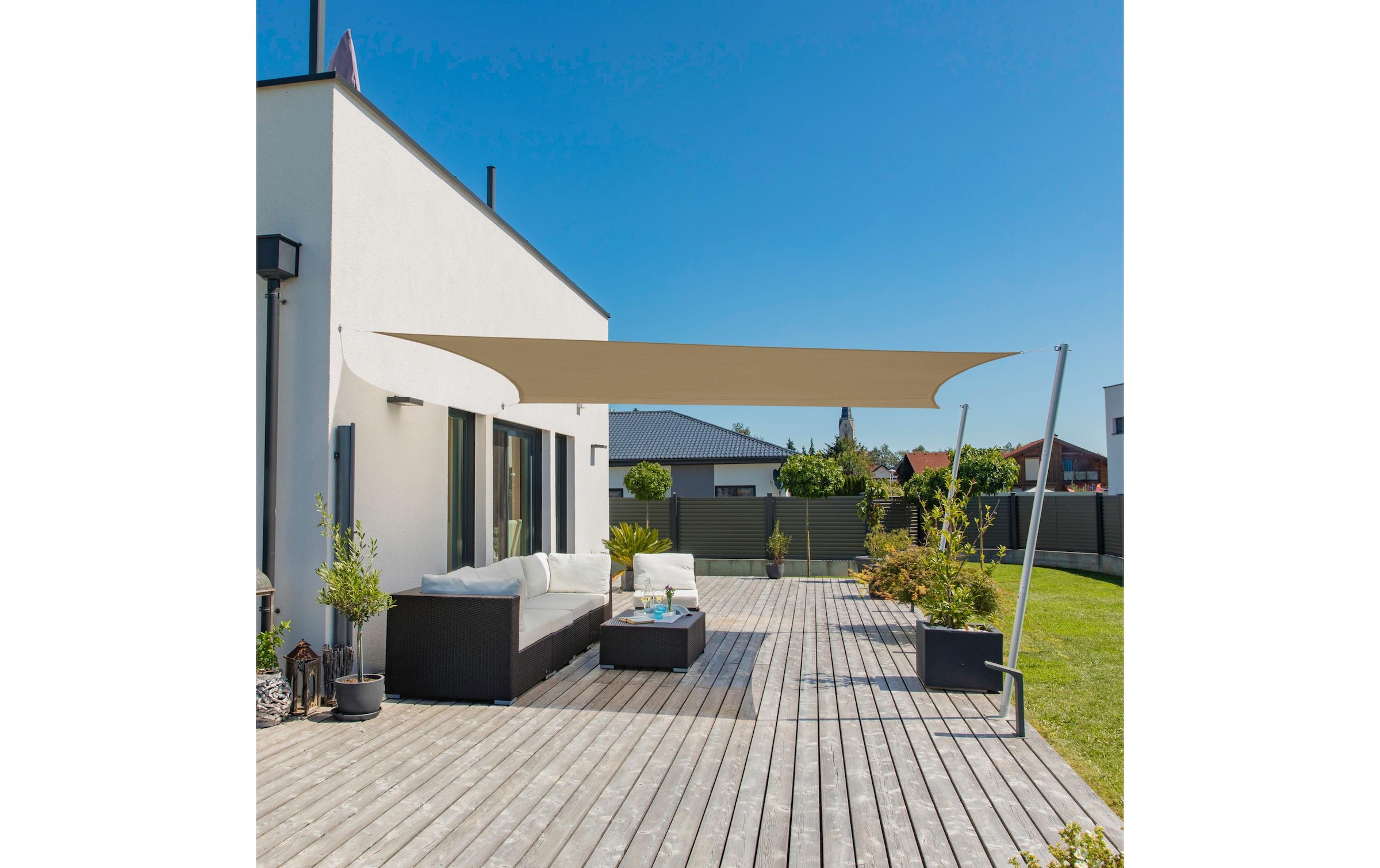 Windhager Sonnensegel »Rechteck 2x3m, taupe«