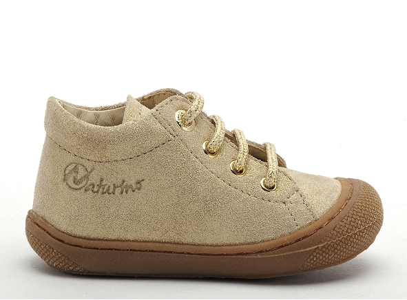 Naturino boots bottine bebe cocoon suede glitter or