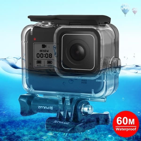 PULUZ Underwater Housing Waterproof Waterproof 60m For Gopro Hero 8 Black