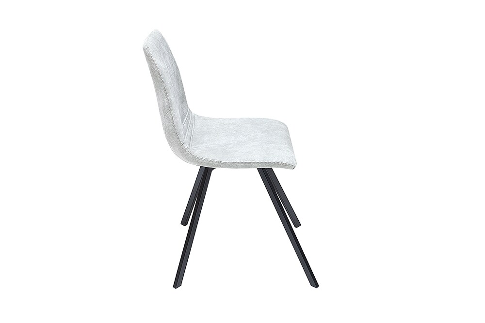 riess-ambiente Stuhl AMSTERDAM CHAIR - Retro stone grau Designklassiker pflegeleicht Esszimmer
