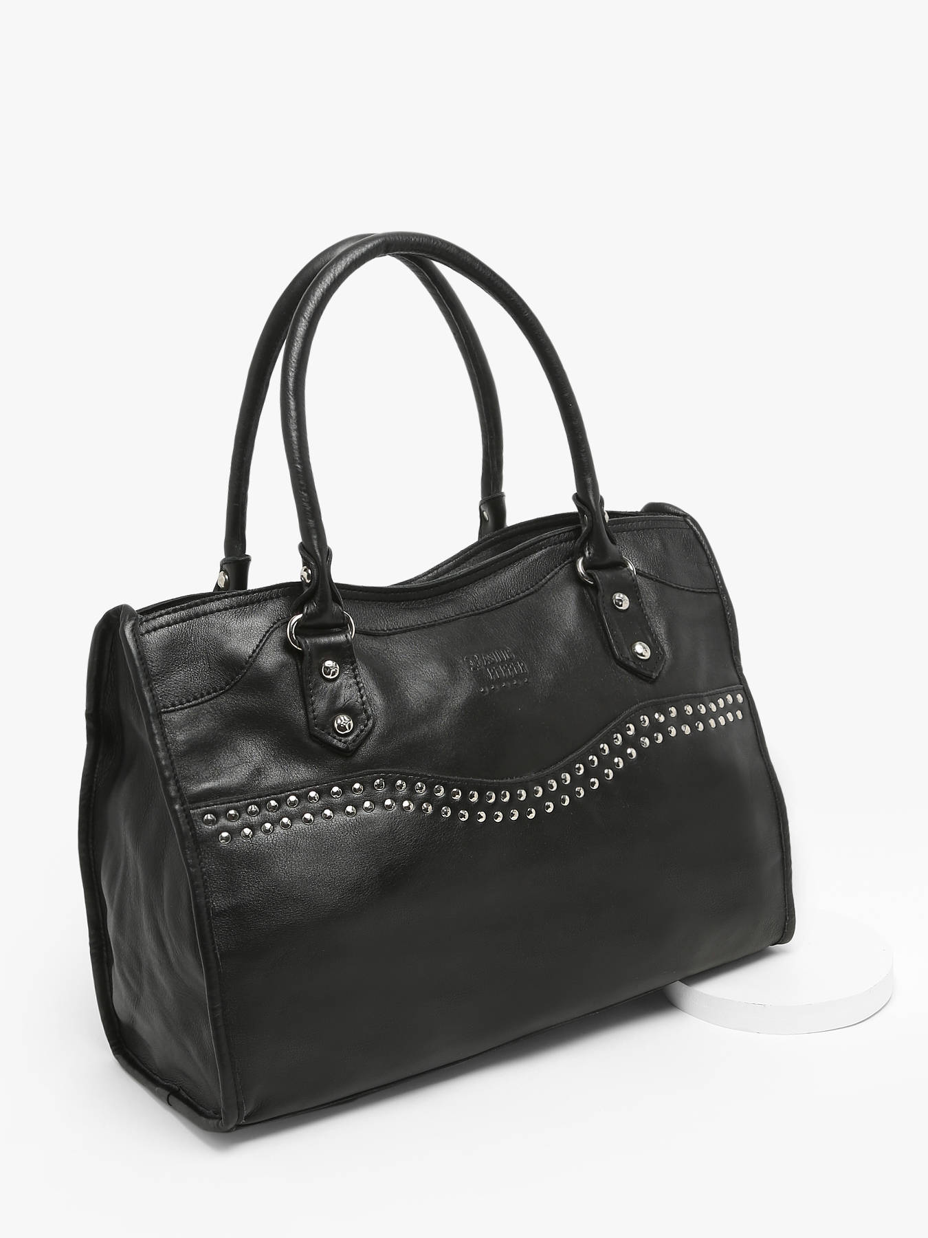 Cabas Glam cuir BASILIC PEPPER