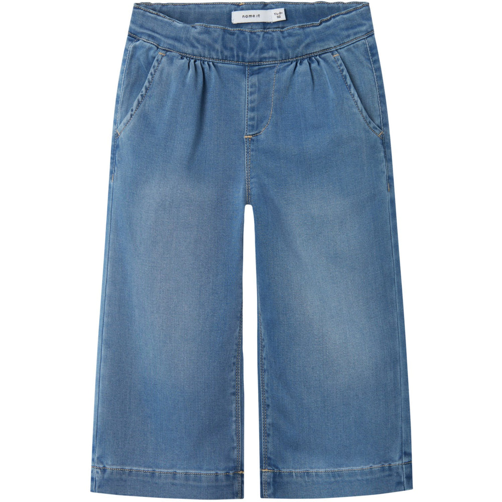 Køb Name It Medium Blue Denim Bella Wide Jeans Noos