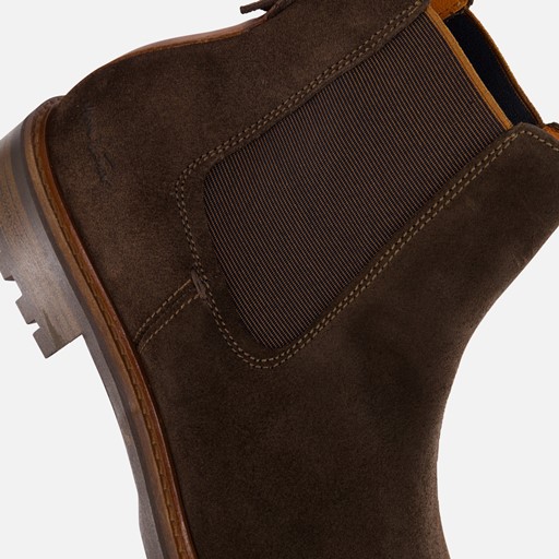 Van Lier Rigi Chelsea boots bruin Suede
