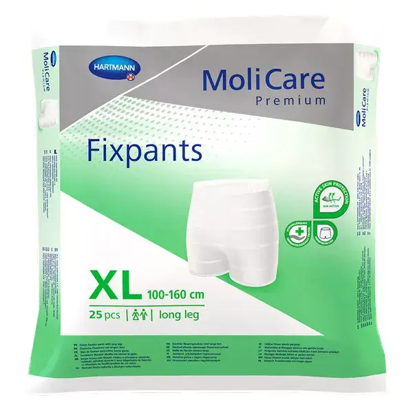 Hartmann Paul Molicare Premium Fixpants Long Leg Slip Net Support XL 25 unidades