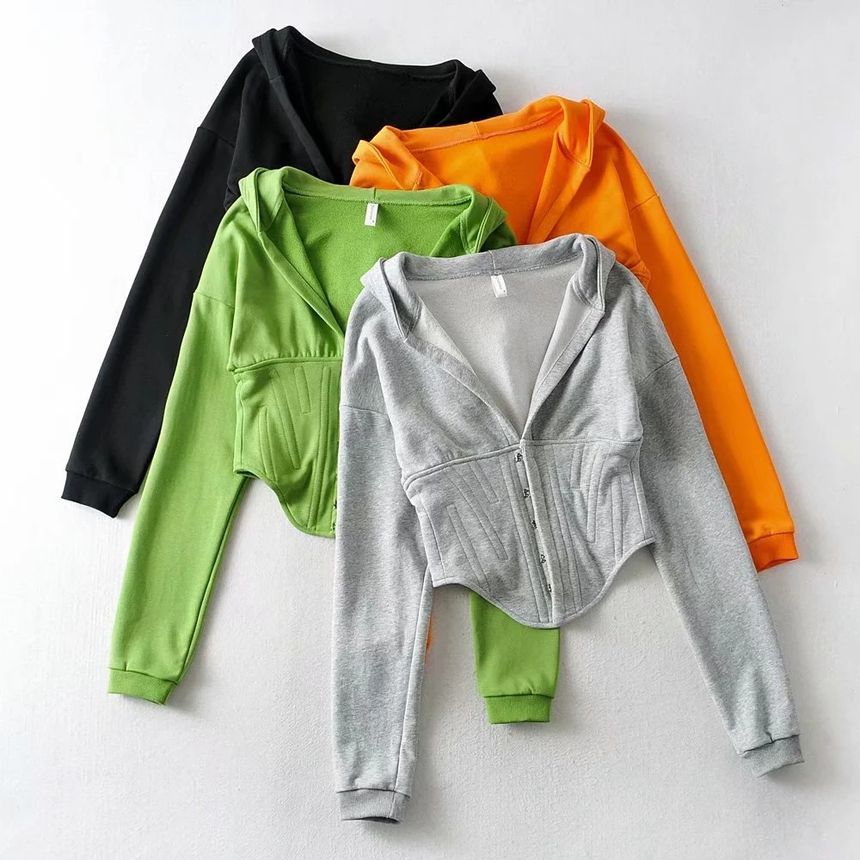 Reknovine - Hoodie met lange mouwen en haaksluiting