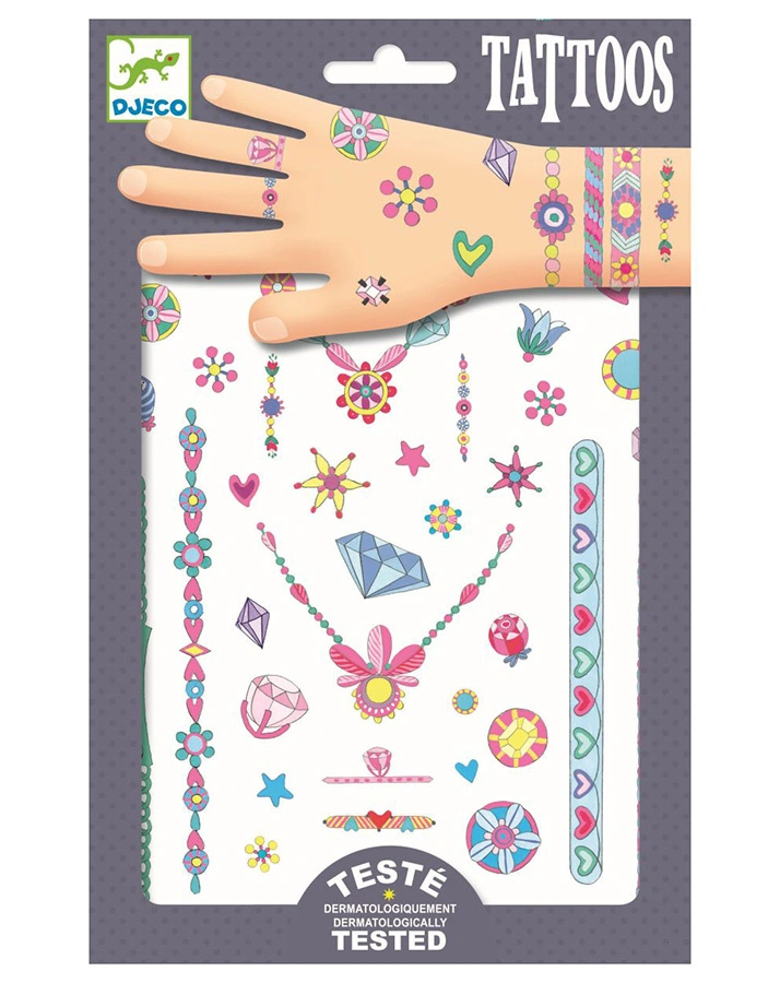 Tattoo-Sticker Jennis SCHMUCK in bunt