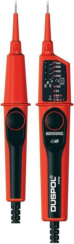 Benning - Duspol - Spanningtester - Analoog - 12-1000V AC/DC