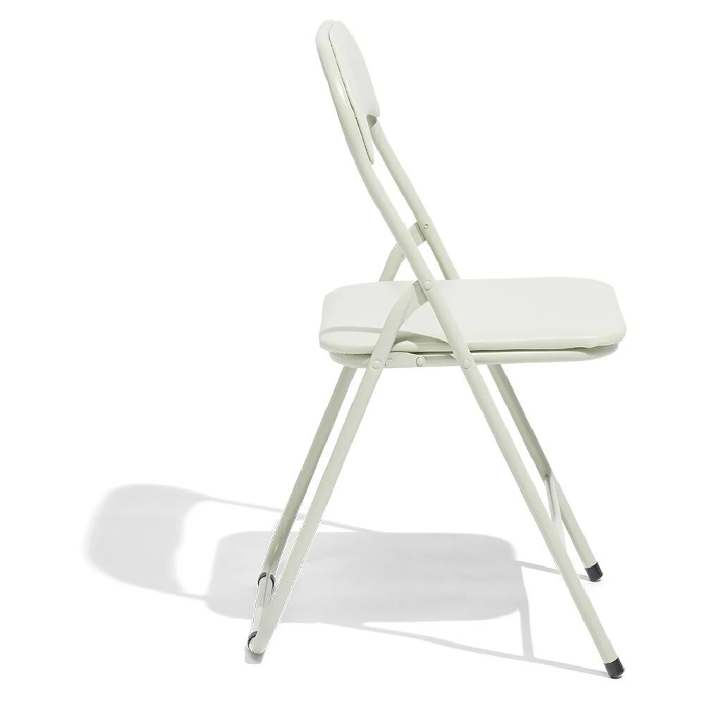 Chaise pliante Tracy métal vert de gris 44x45x79cm