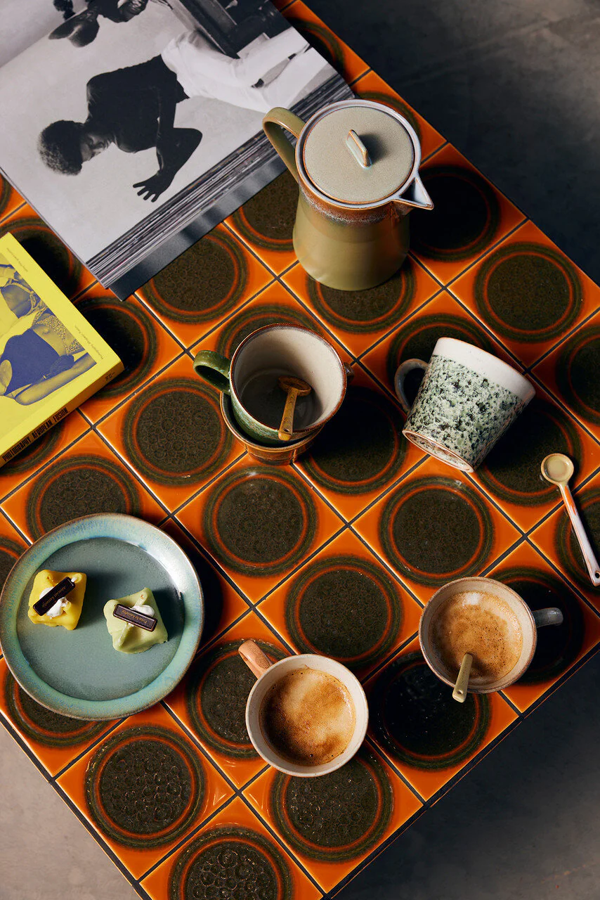 HKliving  70's ceramics cappuccino kop - Hail