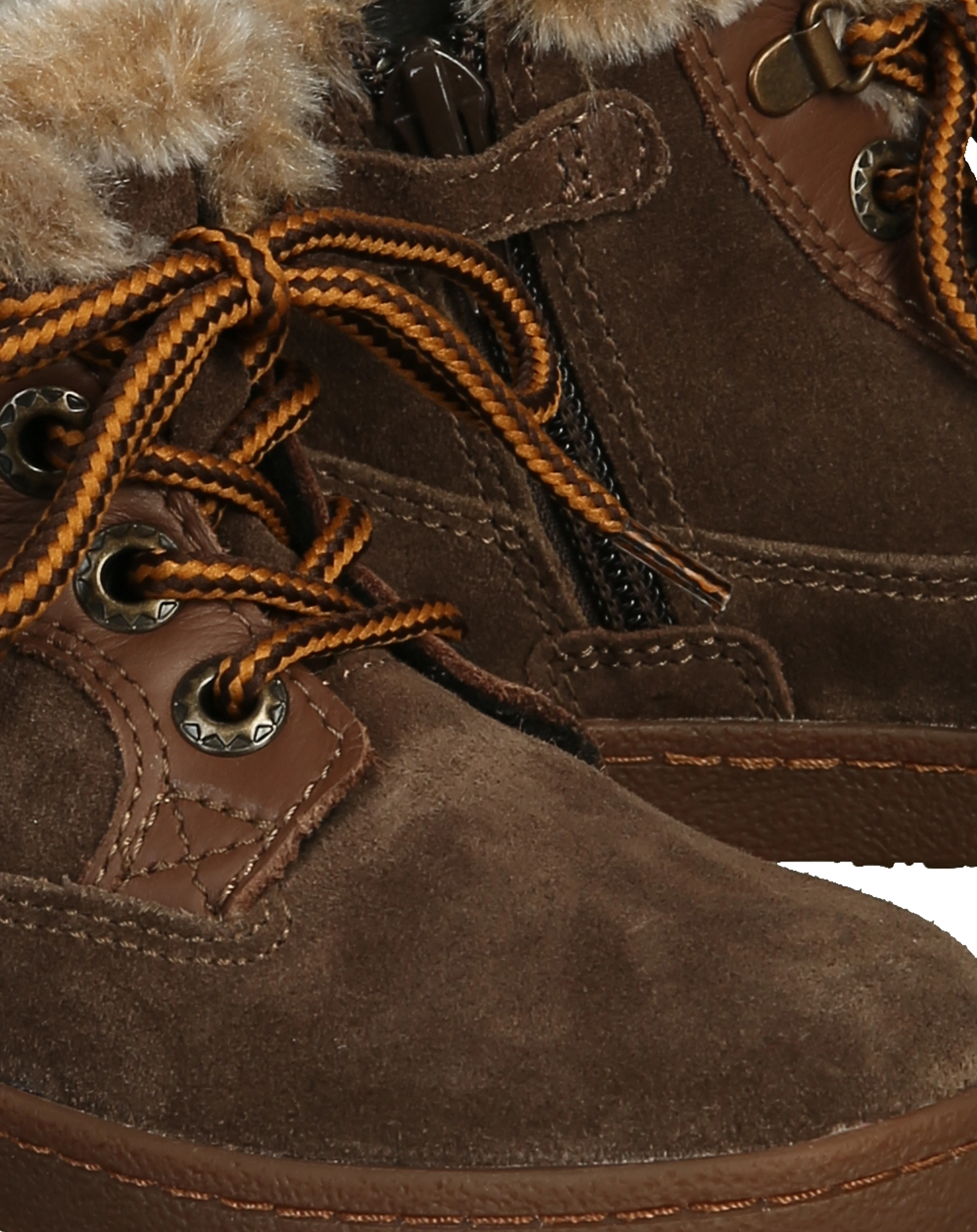 Leder-Schnürstiefel MERLIN MAX gefüttert in moro/toffee