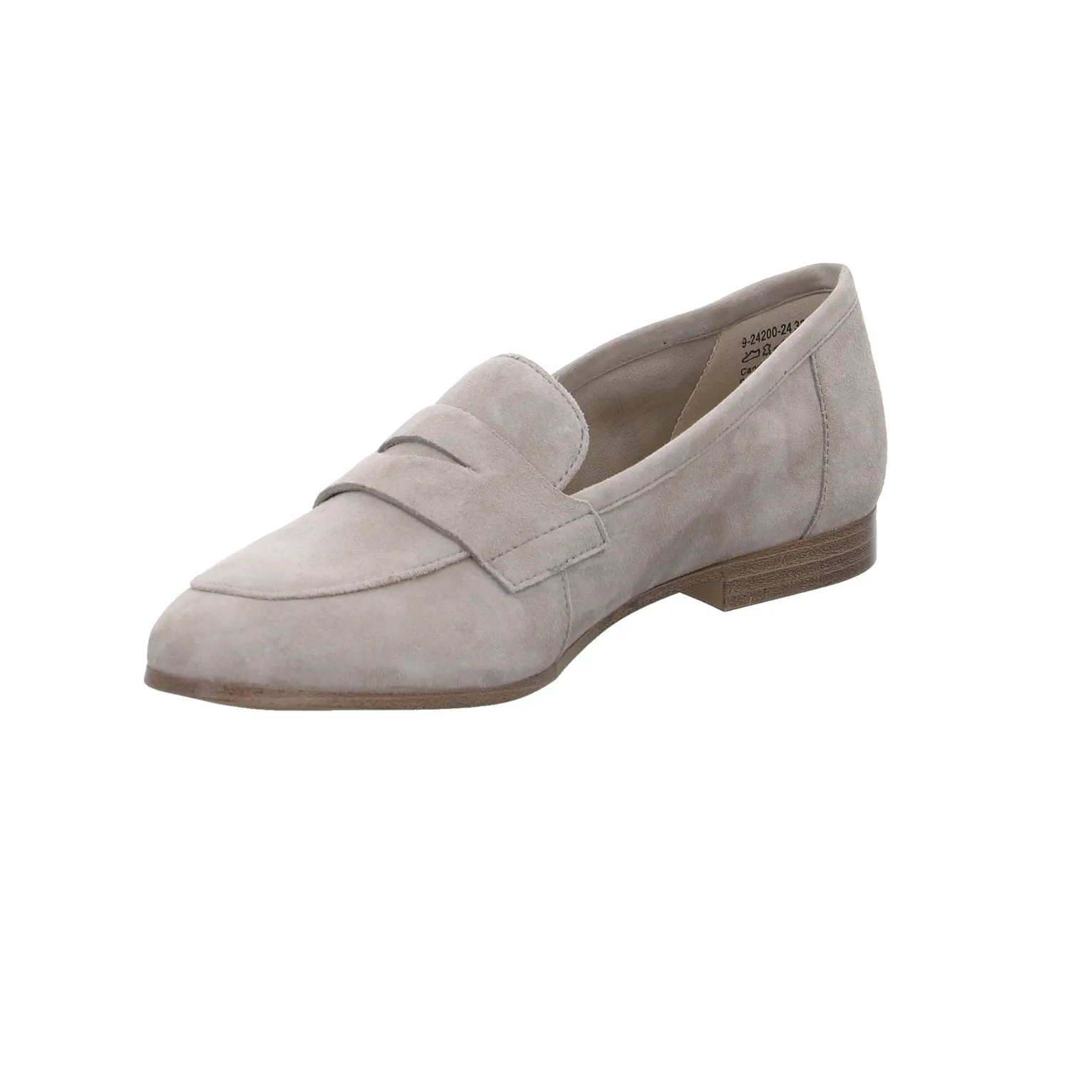 CAPRICE Slipper Taupe Leder  