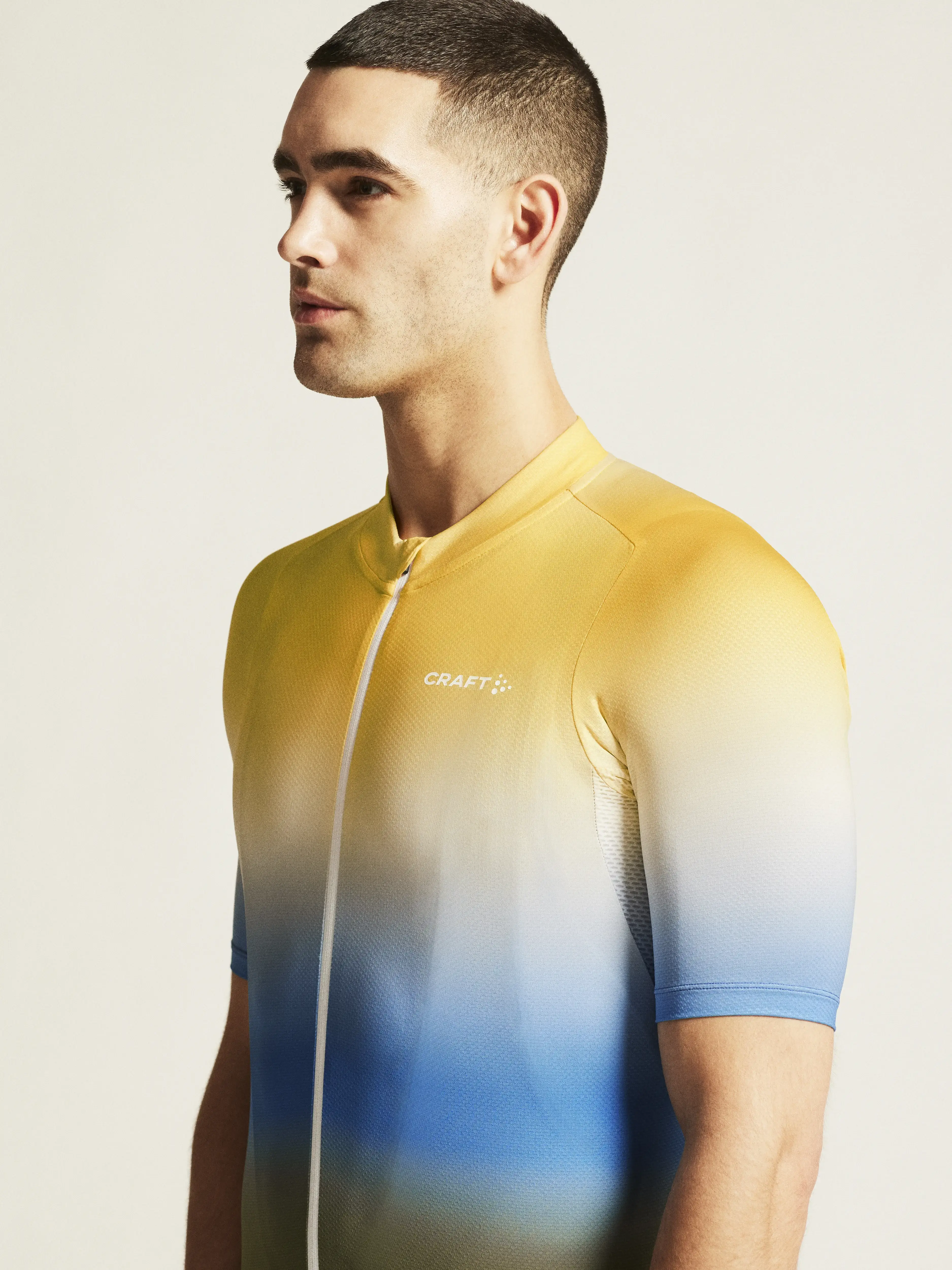 Craft ADV Endurance Graphic Fietsshirt Korte Mouwen Oranje/Blauw/Groen Heren