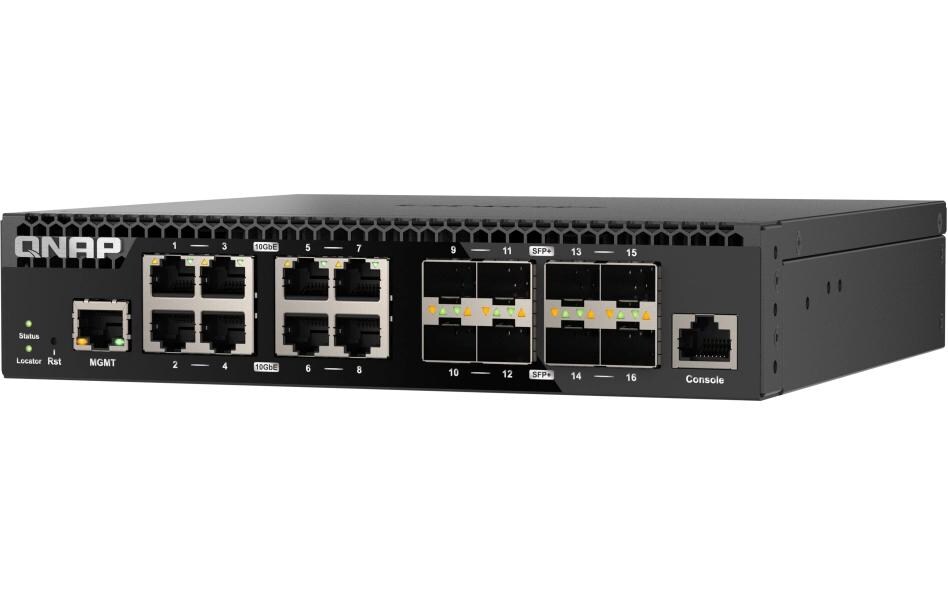 Switch QSW-M3216R-8S8T 16 Port<br>QNAP QSW-M3216R-8S8T Netzwerk-Switch Managed L2/L3 10G Ethernet (100/1000/10000) 1U Schwarz