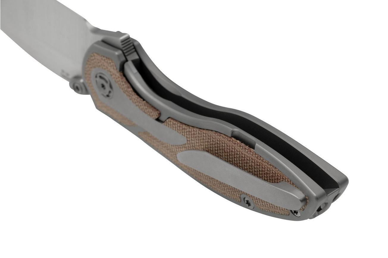 Reate Iron X, IRONX-BM Brown Micarta, Kirby Lambert design