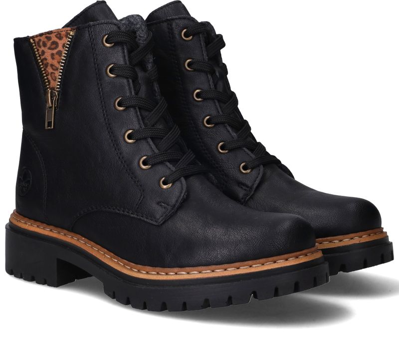 Rieker Veterschoenen Zwart Dames
