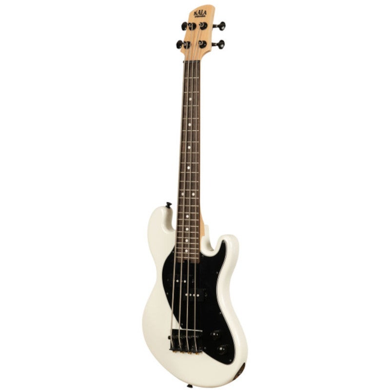 Kala Solid Body 4-String Fretted U-Bass Sweet Cream elektrische basgitaar met gigbag