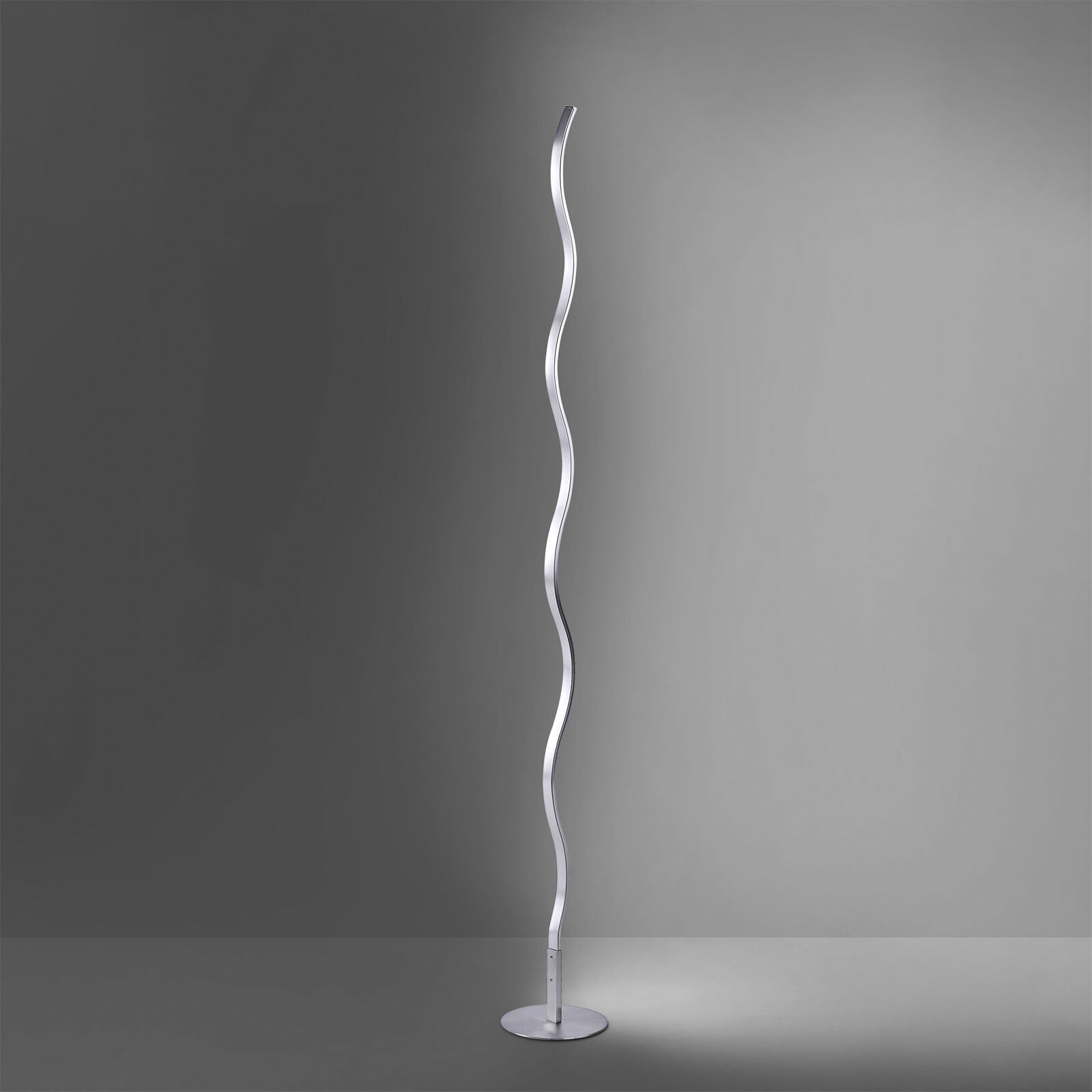 LED-Stehleuchte Wave 120x14 cm stahlfarbig
