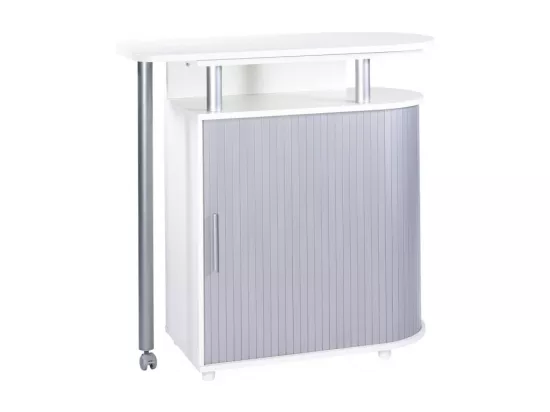 Mange-Debout Blanc Alu