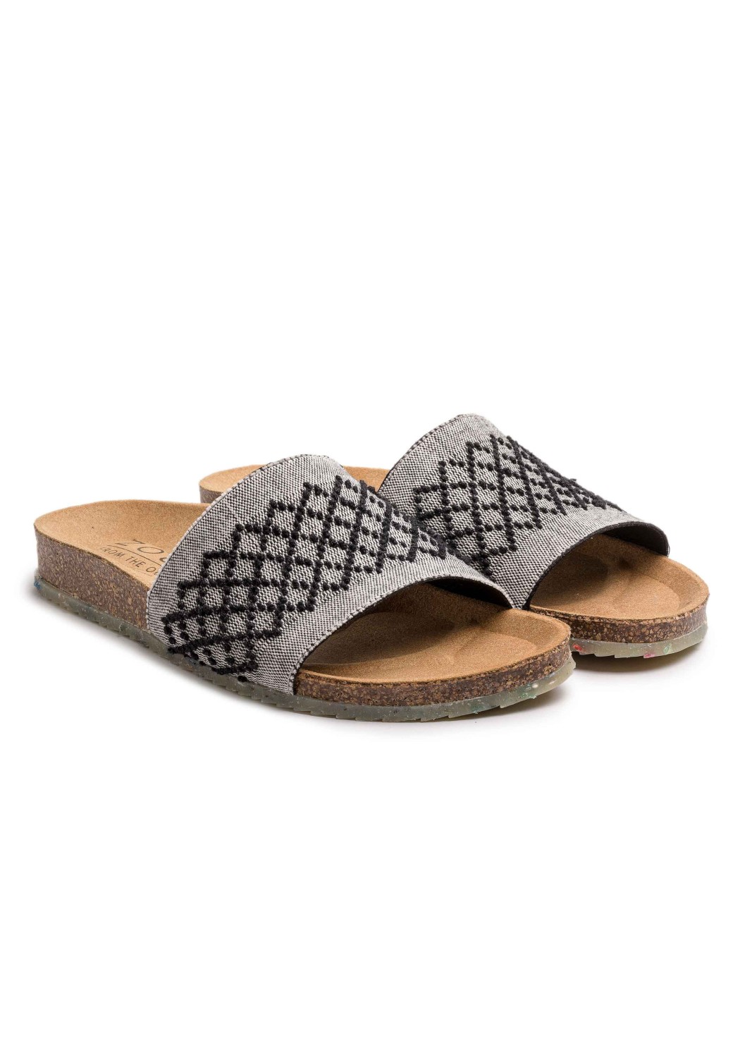 Zouri from the Ocean Sandalen Wave Heritage Weavers Black - vegan