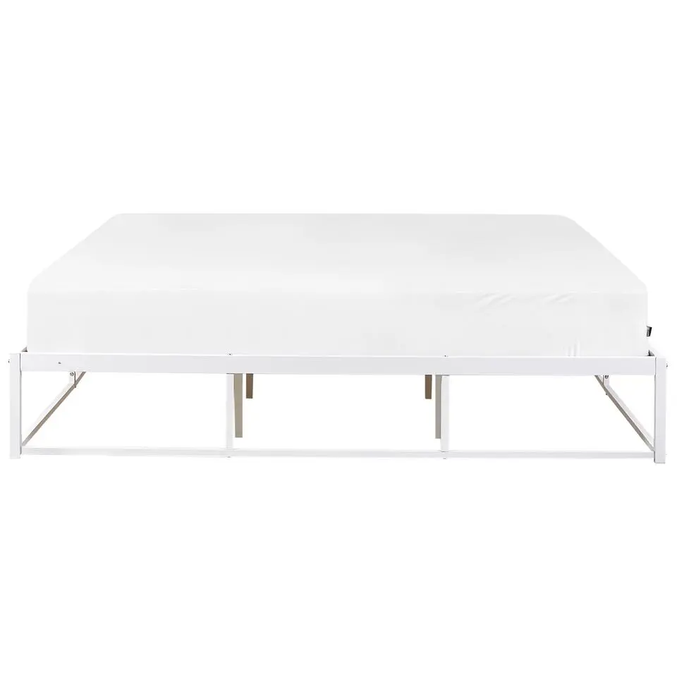 VIRY - Tweepersoonsbed - Wit - 180 x 200 cm - Metaal